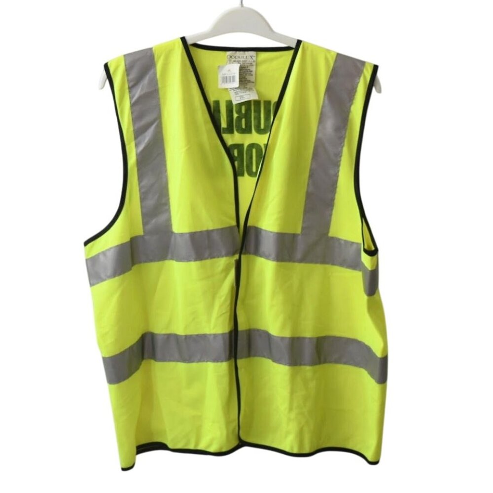 Occuluix Public Works Safety Vest 2XL LUX SSFULLG Type R Class 2 Yellow